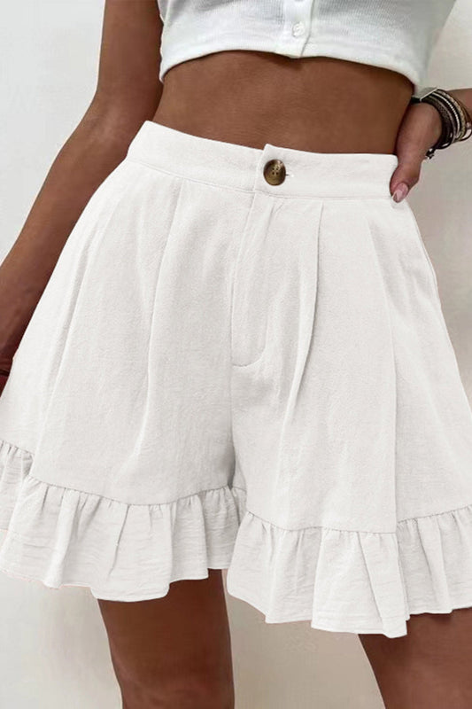 High Waist Ruffled Shorts