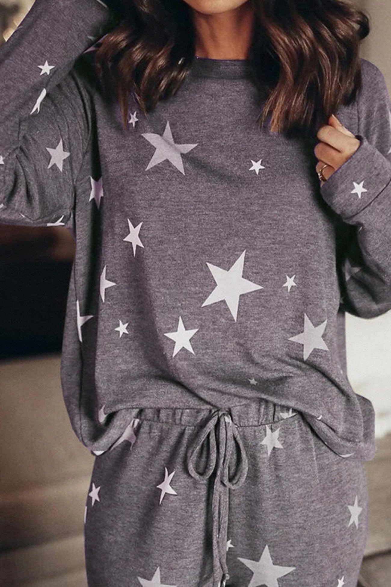 Pentagram Print Pullover Set