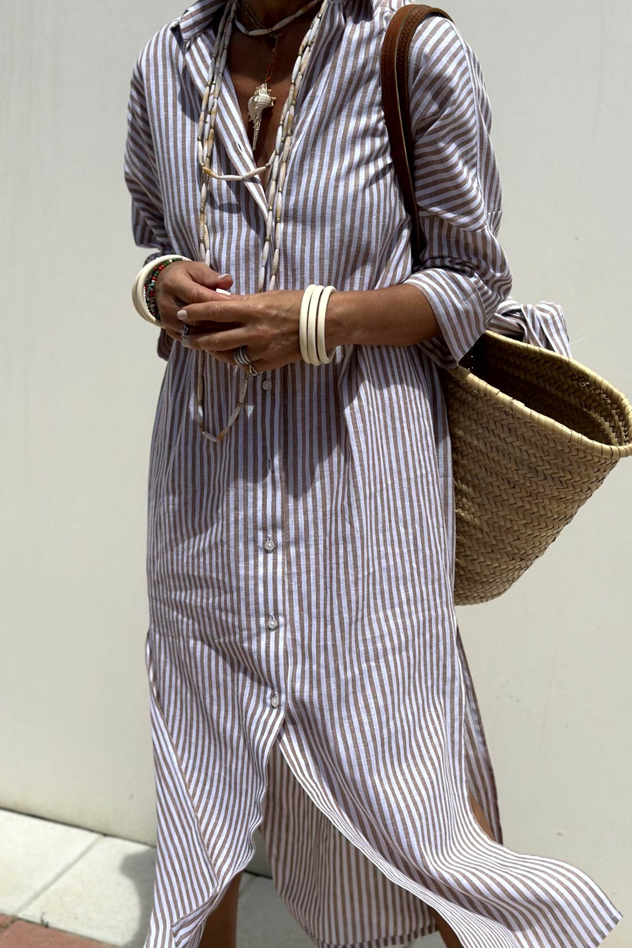 Printed Half Sleeve Shirt Dress