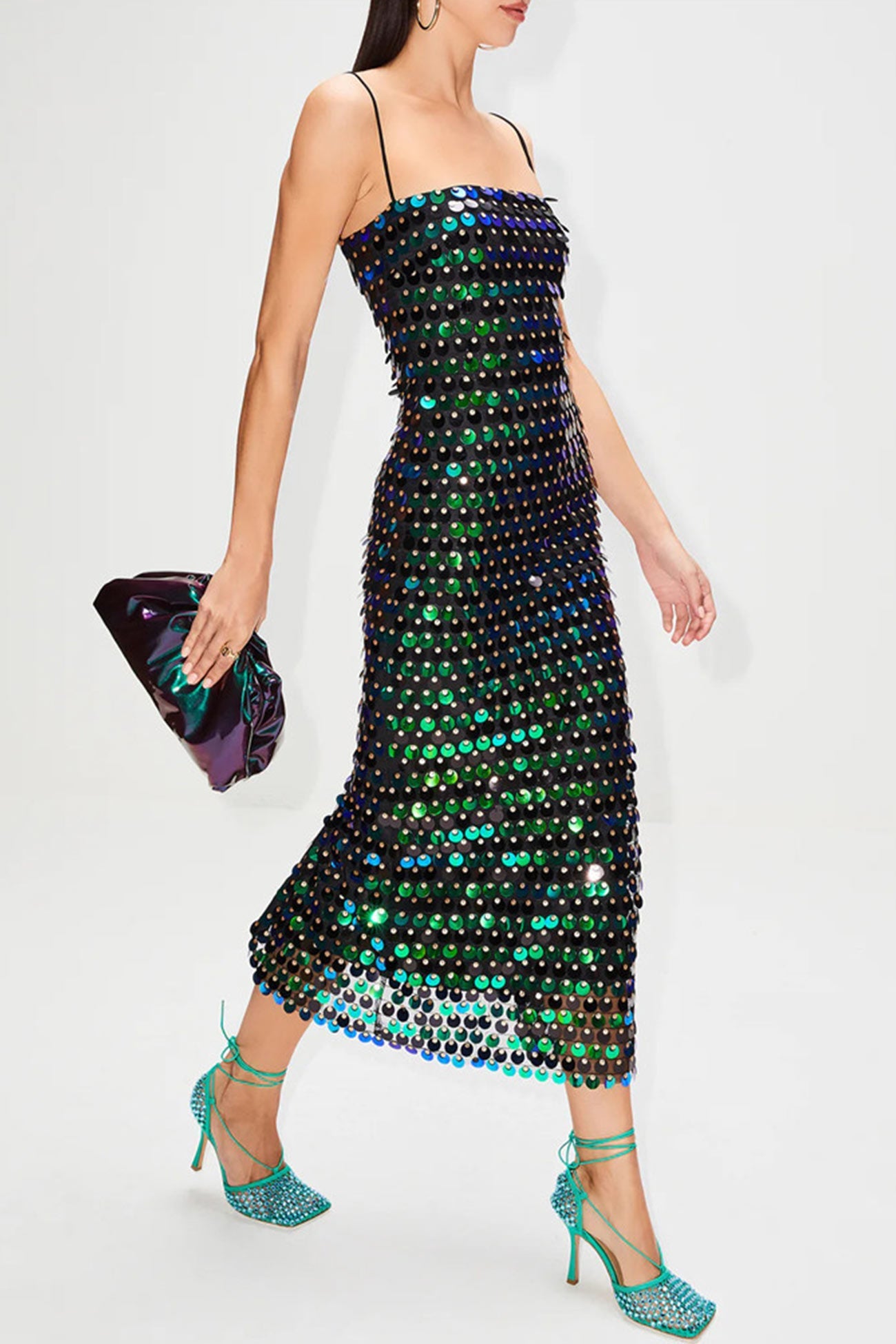 Sequins Pack Hip Cami Dress