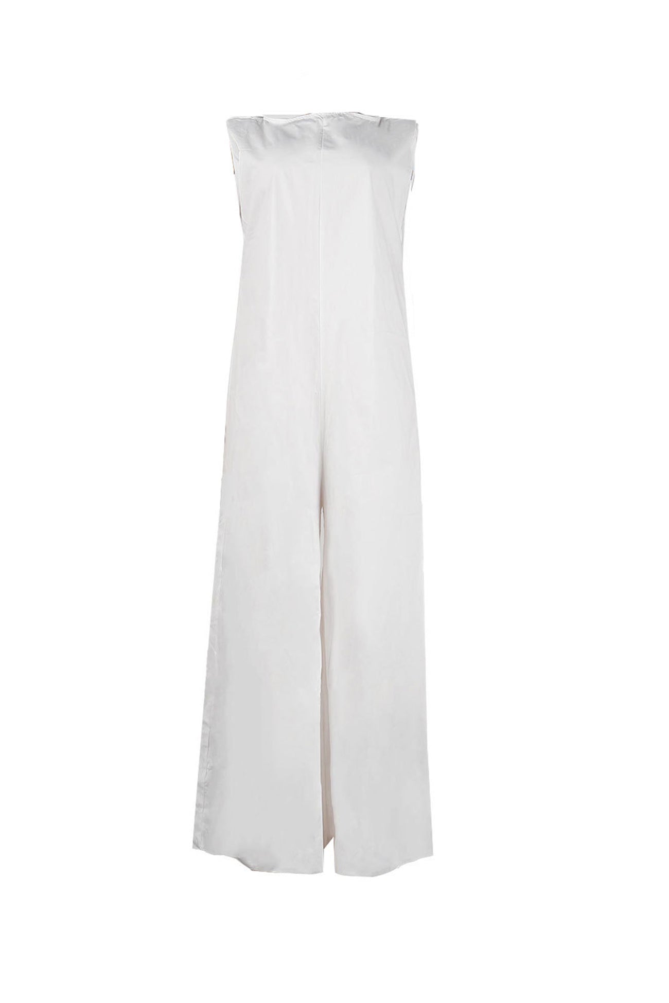 Solid Sleeveless Wide Leg Jumpsuits