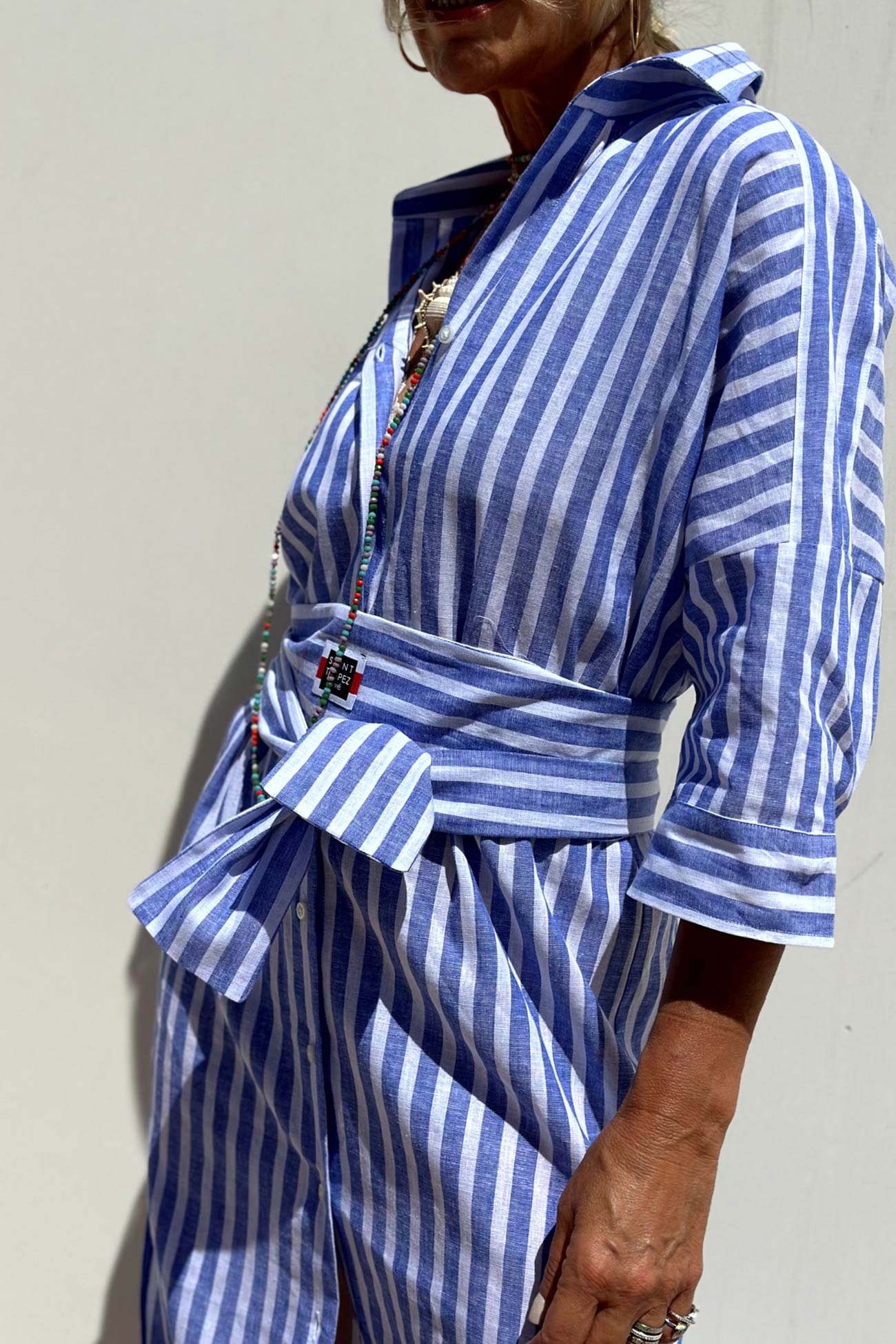 Printed Half Sleeve Shirt Dress