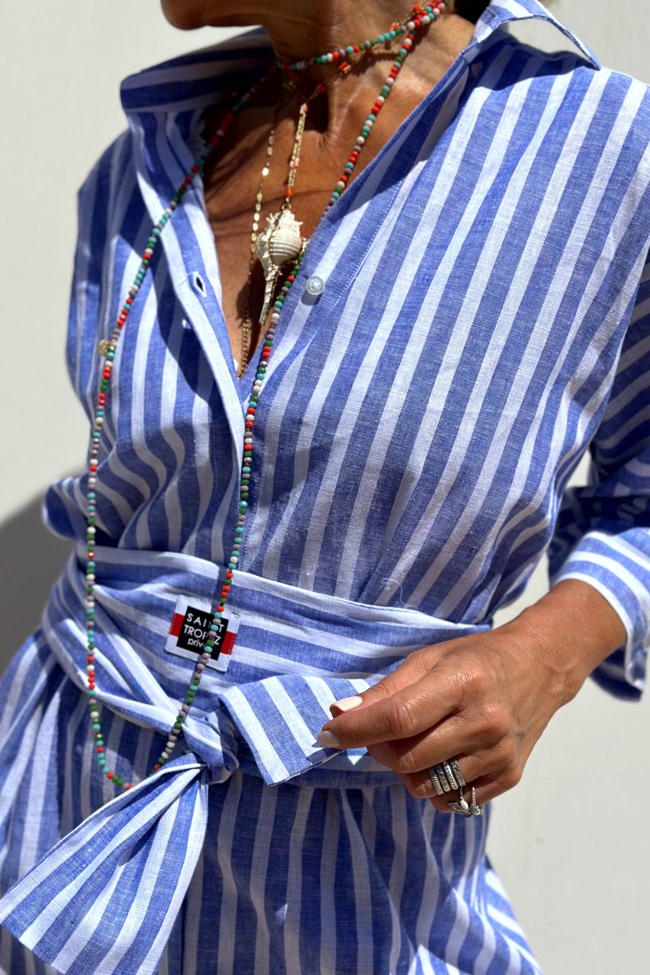 Printed Half Sleeve Shirt Dress