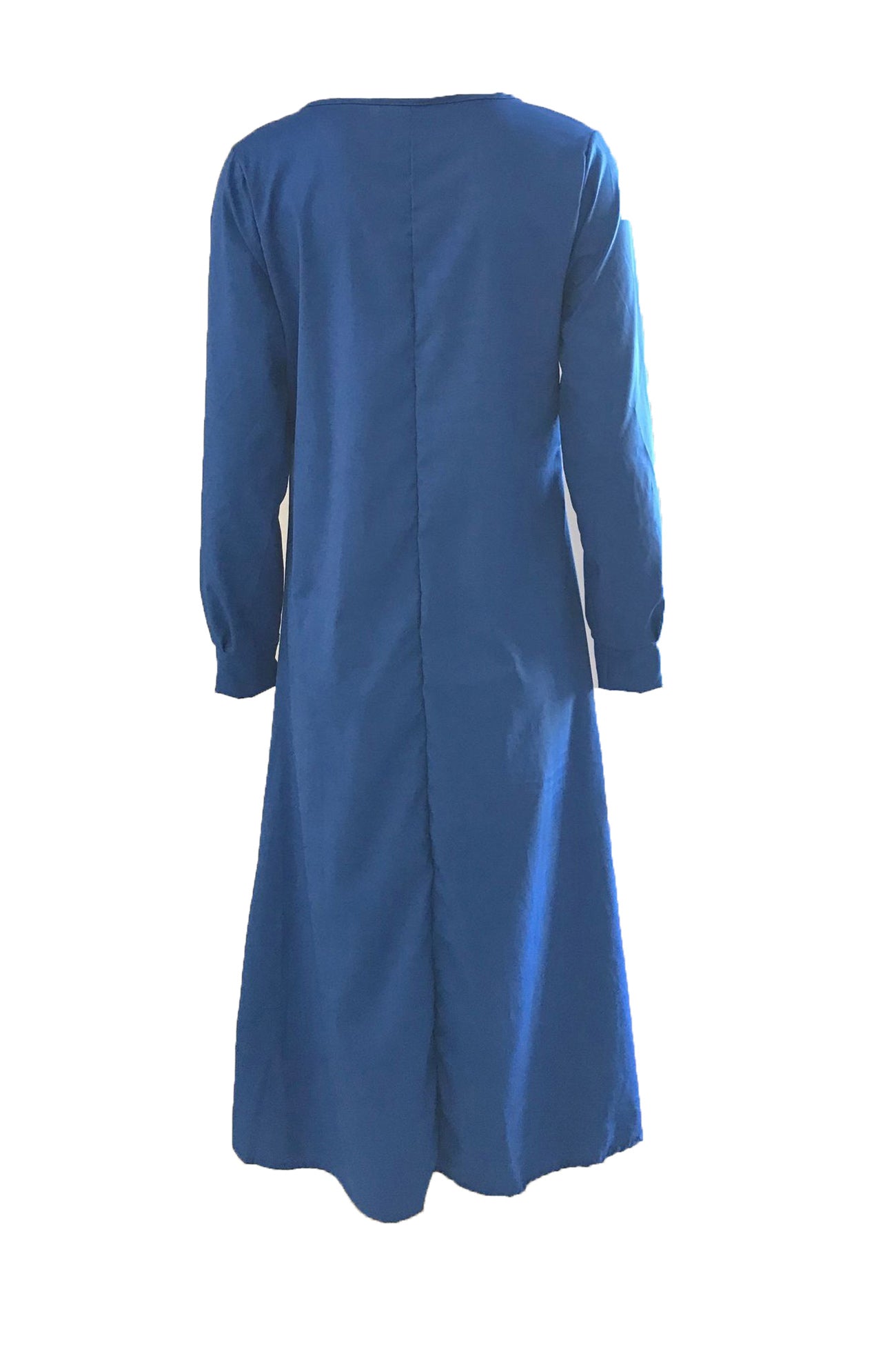 Tie-up Long Sleeve Maxi Dress