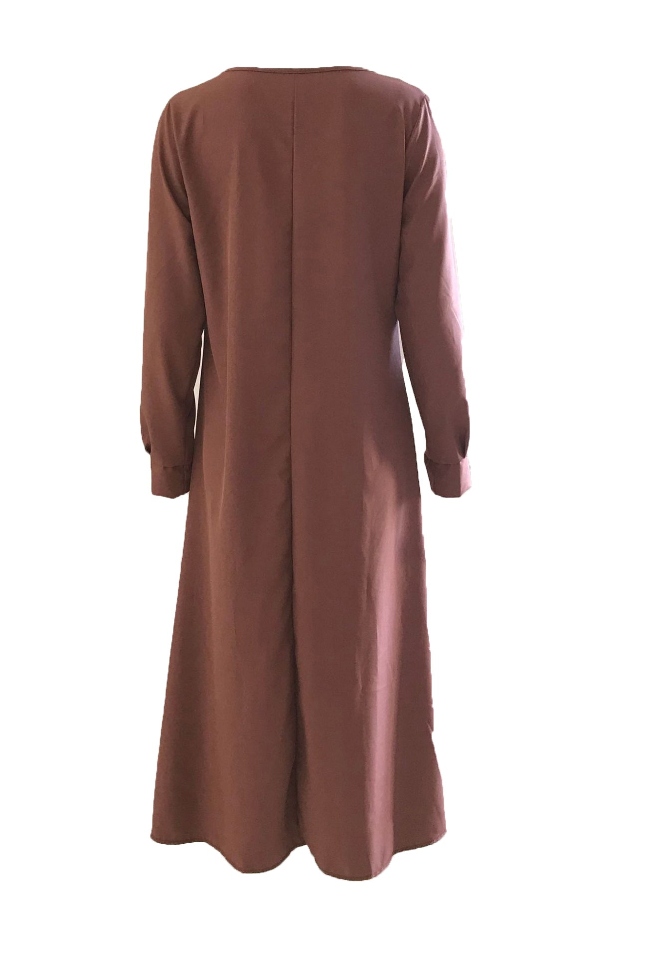 Tie-up Long Sleeve Maxi Dress