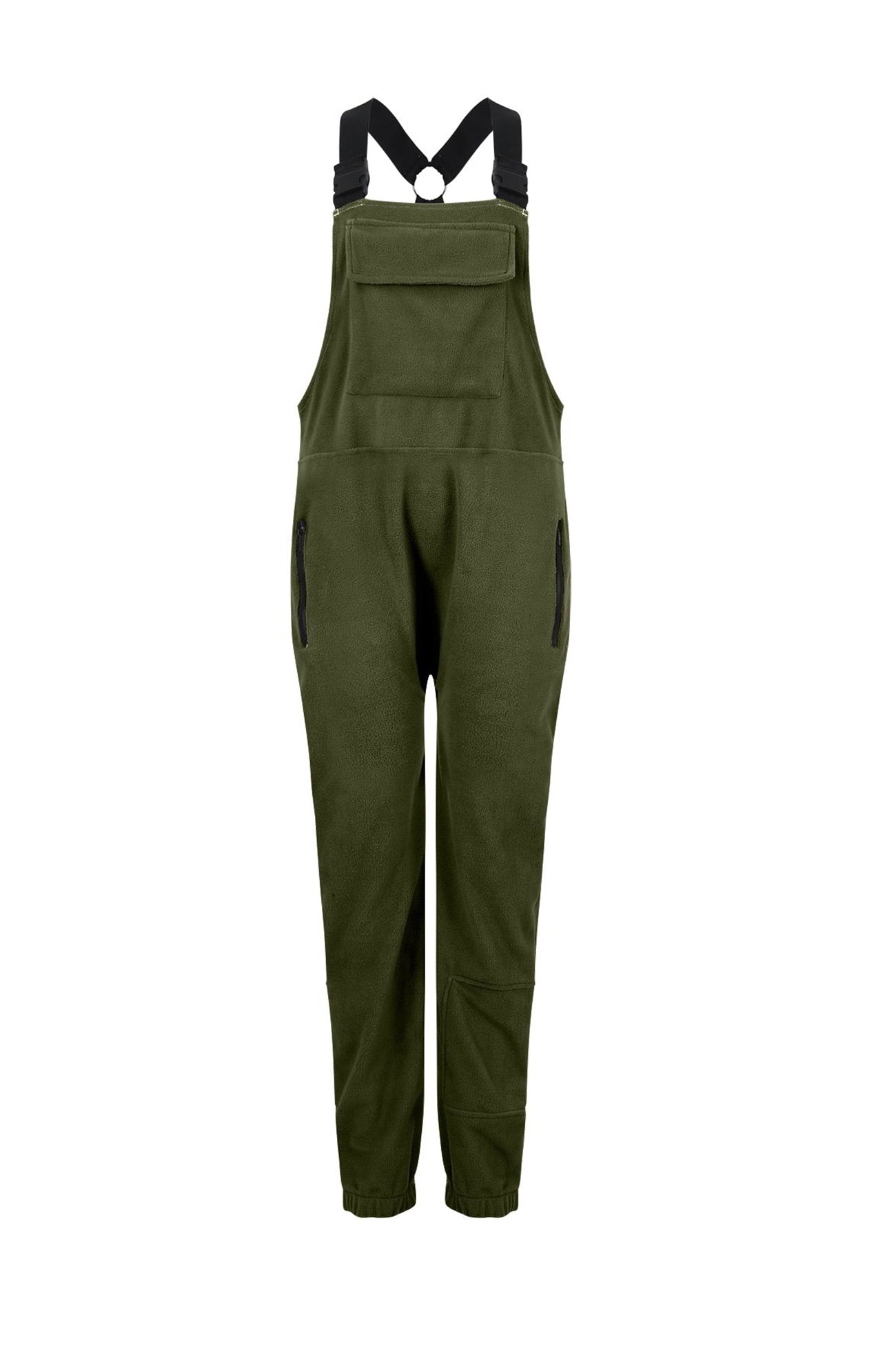 Polar Fleece Sleeveless Baggy Overalls